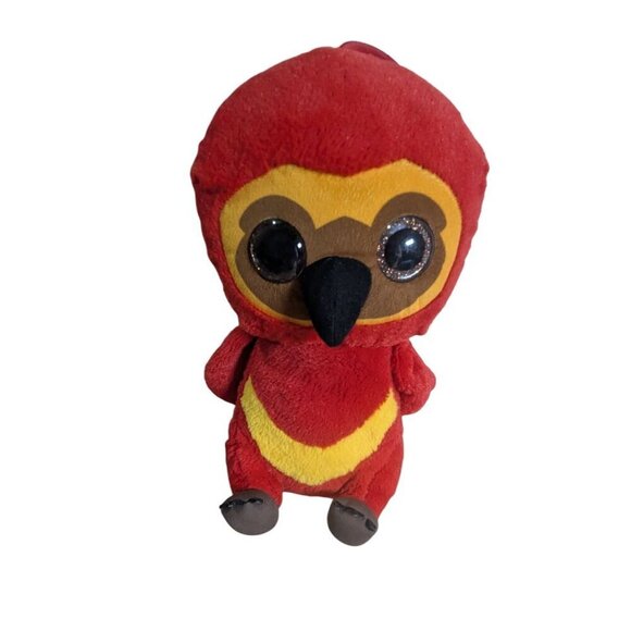 Wizarding World of Harry Potter OWL Fawkes Stuffed Glitter Eye 12"Feathers - Picture 1 of 8